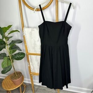 Etcetera Black Fit Flare Tulle Knee Length Dress sz 6